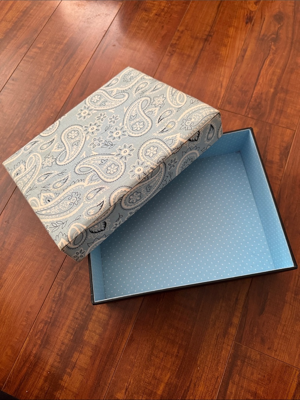 Victoria's Secret Blue Paisley Decorative Storage Box